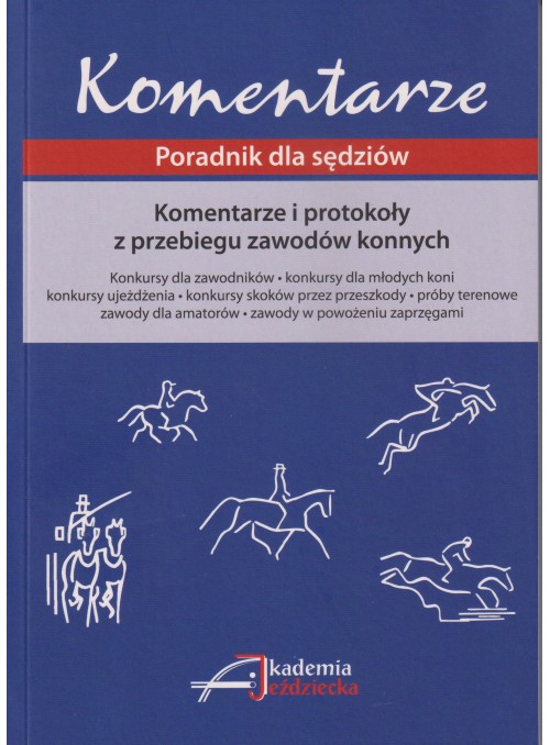 Książka Komentarze i protokoły z przebiegu zawodów