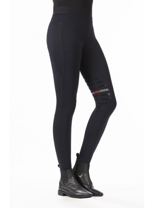 Legginsy jeździeckie zimowe Sports czarny 32/34