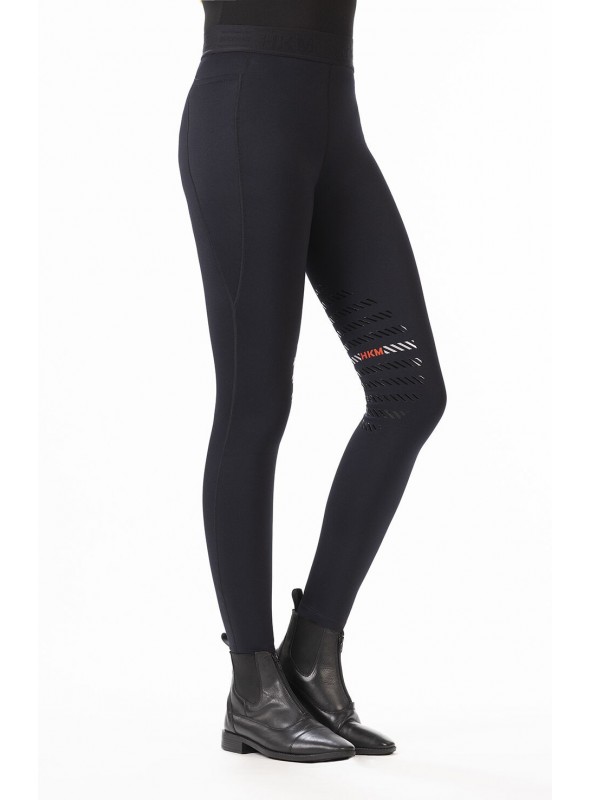 Legginsy jeździeckie zimowe Sports czarny 32/34