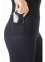 Legginsy jeździeckie zimowe Sports czarny 32/34