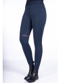 Legginsy jeździeckie zimowe Sports granat 32/34