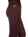 Legginsy jeździeckie ocieplane Livigno bordo 34